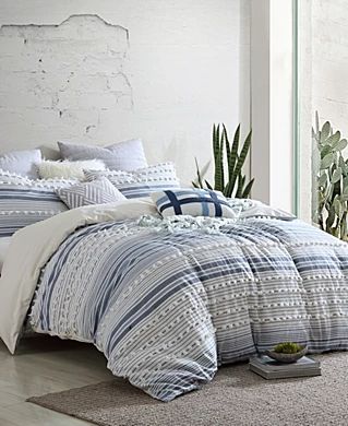 Cotton Comforter Set, Blue Comforter Sets, Coastal Bedding, Blue Comforter, Bedding Comforter, Top Of Bed, King Comforter Sets, Bed In A Bag, Cotton Comforters