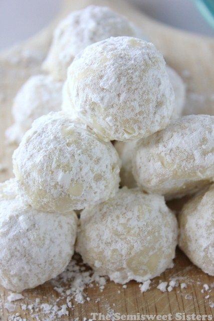 Snowball Cookies made Without Nuts! (also known as Russian Teacakes or Mexican Wedding Cookies) #Christmas Pecan Sandie, Pecan Sandies Cookies, Sandies Cookies, Sandies Recipe, Classic Snowball Cookies, Mexican Wedding Cookies Recipes, Wedding Cookies Recipe, Pecan Snowballs, Pecan Snowball Cookies