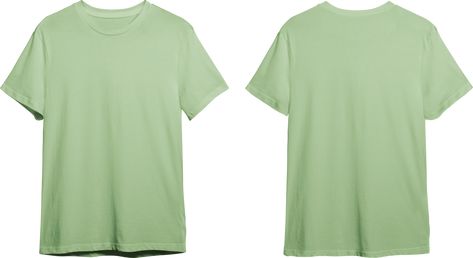 T Shirt Front And Back, Kaos Oblong, Leaf Man, Green Ash, T Shirt Png, Blank T Shirts, The Leaf, Green Tshirt, Tshirt Mockup