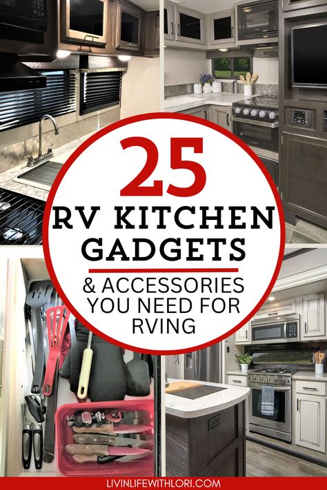 Here are the best RV Kitchen Gadgets that you'll want to pack in your new RV! These are handy RV Must Haves that you'll use again and again. RV Kitchens aren't that big so make sure you have the RV gadgets and accessories you need for RVing! Kitchen Gadgets Storage, Rv Floor Plans, Corelle Dishes, Camper Kitchen, Rv Camping Tips, Kitchen Set Up, Rv Trip, Rv Kitchen, Trailer Life