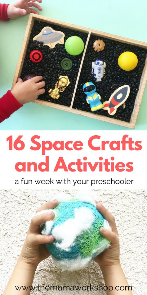 Space Activities For Preschoolers, Planets Activities, Space Theme Preschool, Space Activities For Kids, Books Crafts, Arts And Crafts For Adults, Arts And Crafts For Teens, Stem Crafts, Space Books