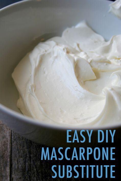 Mascarpone cheese substitute | cakespy One is availability. Mascarpone isn't what I would call a rare ingredient, but it can prove tricky to find depending on where you are and what your local market stocks. Even within a grocery store it can be tricky to locate: is it near the fresh pasta, or near the cream cheese? It can take some effort to track it down. Another is price. When recently developing a recipe that called for mascarpone c... Mascarpone Substitute, Marscapone Cheese, Cheese Substitute, Cheese Recipes Homemade, Mascarpone Recipes, Cheese Making Recipes, Cooking Substitutions, Dessert Simple, Baking Substitutes