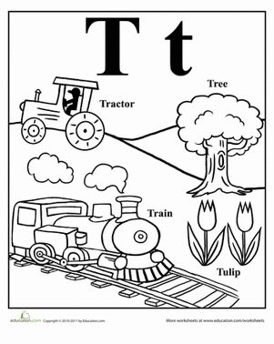 Preschool The Alphabet Letter T Worksheets: Words That Start With T T Worksheet, Letter T Crafts, Letter T Activities, Toddler Alphabet, Storytime Activities, Alphabet Letter Crafts, Prek Classroom, Preschool Projects, Jolly Phonics