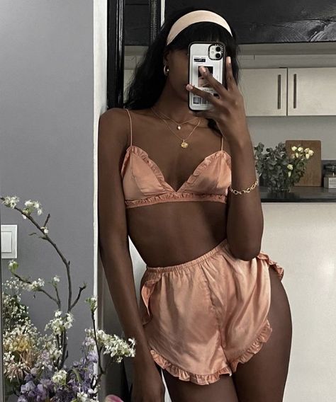 All Things Black Women on Twitter: "… " Emmanuelle Koffi, Lingerie Aesthetic, Pajamas Aesthetic, Pijamas Women, Dorothy Dandridge, Cute Sleepwear, Black Femininity, Bra Brands, Cute Pajamas