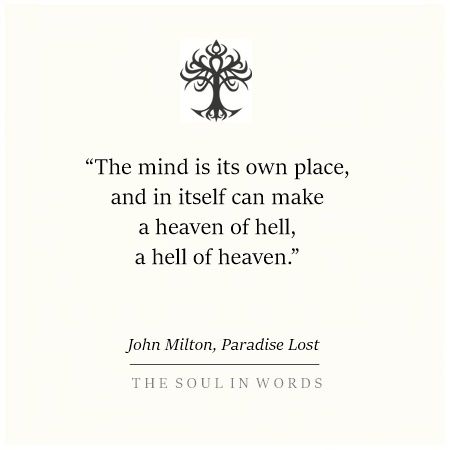 Paradise Lost #mind #heaven #hell #book-quote Paradise Lost Quotes, Third Eye Quotes, Paradise Lost Book, John Milton Paradise Lost, Milton Paradise Lost, Hell Quotes, Be Good Do Good, Old Poetry, Literary Posters