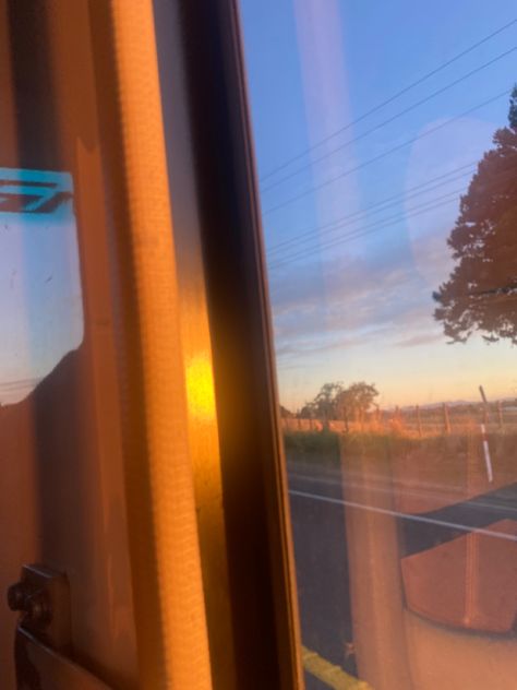 On Bus Aesthetic, Morning Sunrise Aesthetic, Bus Aesthetic, Bus School, Sunrise Aesthetic, Early Mornings, Morning Sunrise, Bus Ride, School Bus