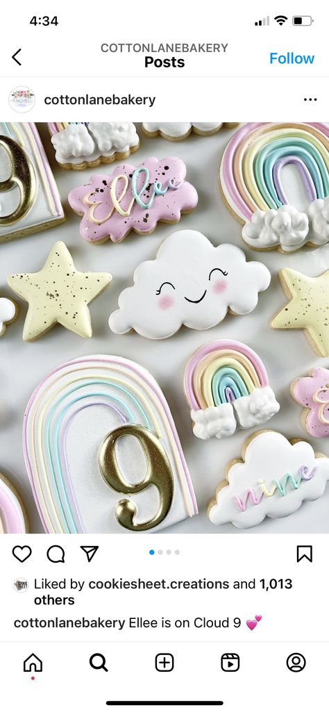 On Cloud 9 Birthday Cookies, Cloud 9 Birthday Decorations, Cloud Nine Cookies Decorated, Cloud 9 Cookies Decorated, Cloud 9 Birthday Cookies, Cloud Decorated Cookies, Cloud 9 Birthday Party Ideas Diy, Cloud Nine Birthday Party Ideas, On Cloud Nine Cookies