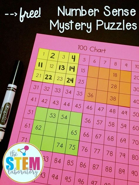 Free number sense mystery puzzles! What a fun way to practice place value in kindergarten or first grade. Mystery Puzzles, Number Sense Activities, Math Number Sense, Math Groups, Math Intervention, Language Spanish, Teaching Time, Education Activities, Second Grade Math