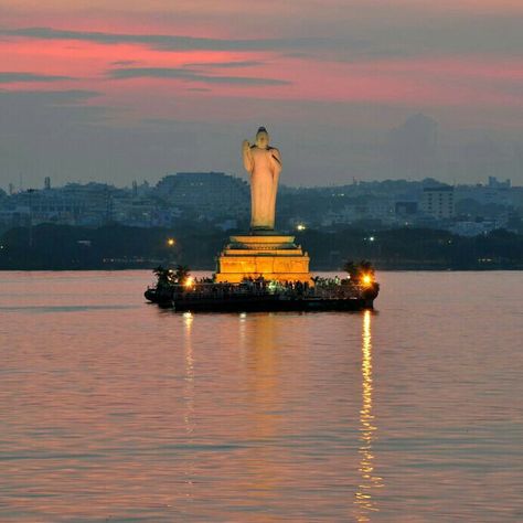 Hussain Sagar Lake, Hyderabad, #India Speculative Design, India Book, Silhouette Illustration, Beautiful Sites, Friend Anime, Visual Texture, Ancient Architecture, Corporate Office, Group Of Companies