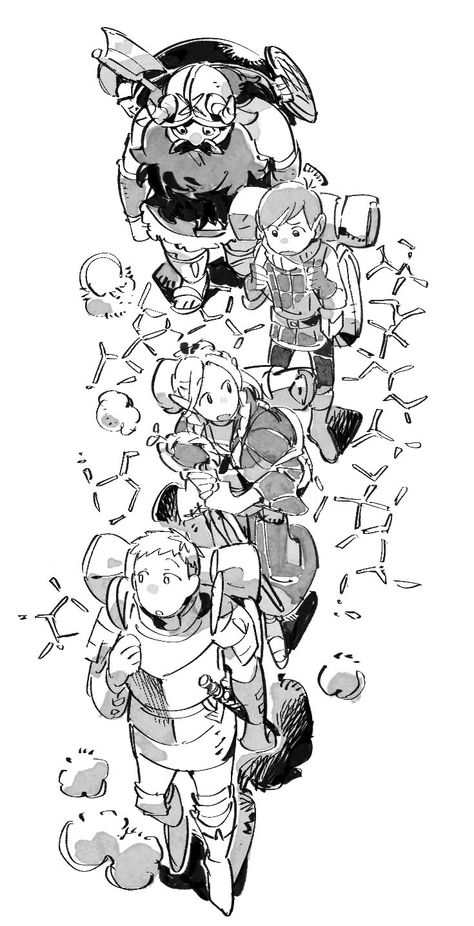 Dungeon Anime, Dungeon Meshi, 5 Anime, Art Plastique, Anime Fanart, Dungeons And Dragons, Cartoon Art, Art Inspo, Anime Wallpaper