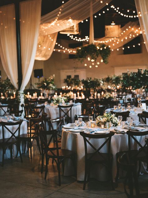 Indoors Wedding Reception, Dream Wedding Indoor, Wedding Modern Rustic, Fairytale Indoor Wedding, Wedding Party Venues Indoor, Wedding Reception Indoor Elegant, Whimsical Chic Wedding, Twinkle Lights Wedding Reception Indoor, Wedding Party Indoor