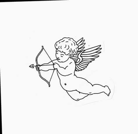 Pin by Carmen Oltra on Tatuajes | Cupid tattoo, Cherub tattoo, Sketches Cupid Tattoo, Cherub Tattoo, Tato Henna, Inspiration Tattoos, Traditional Tattoo Art, Line Art Tattoos, Tattoo Flash Art, Dope Tattoos, Sgraffito