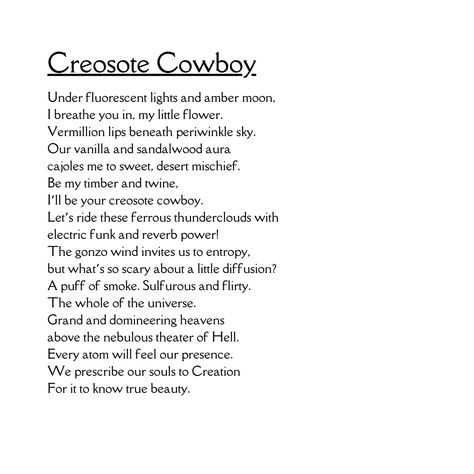 Creosote Cowboy | Southwestern Cyberpunk Desert Poetry Poem Las Vegas Cowboy Poetry, Poetry Poem, Cyberpunk, Las Vegas, Cowboy, Poetry, Let It Be, Feelings, Quotes