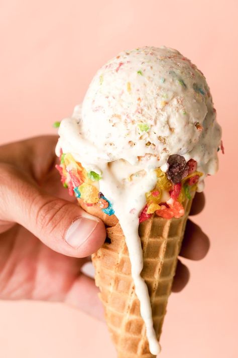 Fruity Pebble Ice Cream, Fruity Pebbles Ice Cream, Food References, Fruity Pebble, Fruity Pebbles Cereal, Blue Bell Ice Cream, Pebbles Cereal, Food Reference, Kfc Recipe