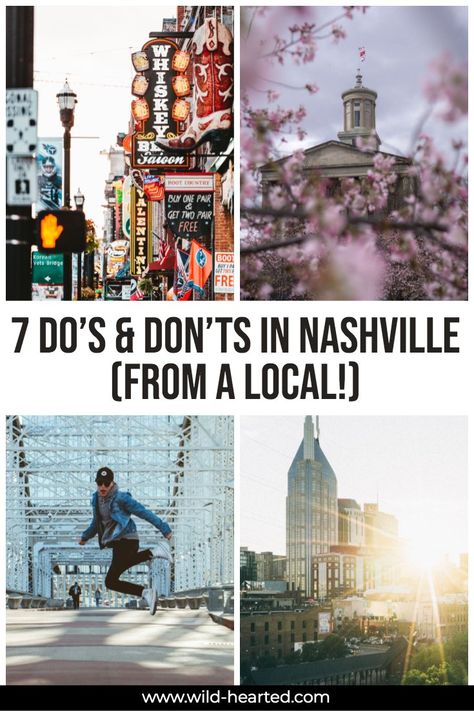 Nashville Tourist Attractions | 10 Do's and Don'ts (from a Local!!) Nashville 2023, Travel Tennessee, Nashville Tennessee Vacation, Nashville Murals, Nashville Travel Guide, Nashville Travel, Weekend In Nashville, Southern Usa, Nashville Vacation