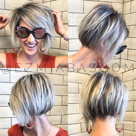 Sew In Bob, Hair Layered, Tousled Hair, Blonde Pixie Hair, Bob Haircut For Fine Hair, Asymmetrical Cut, Pixie Hair, Super Hair, Haircuts For Fine Hair