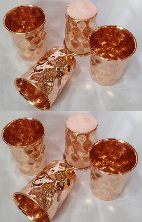 Brass Lassi Cups, Brass Tumbler, Copper Drinkware, Autumn Foods, Copper Home Accessories, Copper Kitchen Accessories, Copper Tumblers, Royal Kitchen, Health Essentials