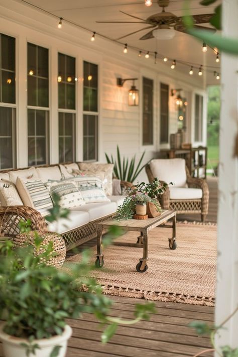 Place a few colorful floor cushions or poufs around the space for a relaxed vibe and additional seating.
Personal Touches

Add a few personal items like books, vintage pieces, or a mini shelf for a rustic look.
Suggested Hashtags
#ScreenedInPorch
#PorchMakeover
#SmallPorchIdeas
#CozyOutdoorSpace
#OutdoorDecor Western Back Porch Ideas, Rustic Front Porch Decorating Ideas, Front Porch Ideas Country, Wrap Around Porch Decorating Ideas, Front Patio Decorating Ideas, Screened In Porch Makeover, Back Porch Patio Ideas, Summer Porch Decorating Ideas, Screen Porch Decorating