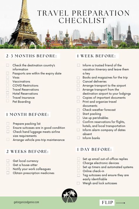 Travel Preparation Checklist Travel Preparation Checklist, Travel Preparation, Pet Boarding, Vacation Itinerary, Travel Inspiration Destinations, Airport Travel, Travel Checklist, Road Trip Planning, Packing List For Travel