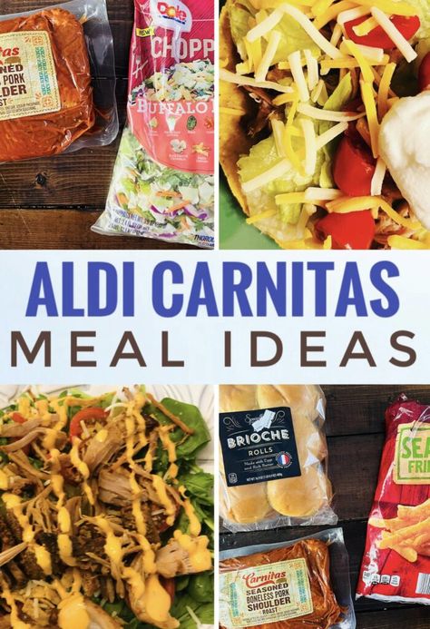 Pork Shoulder Recipes Healthy, How To Eat Carnitas, Aldi Pork Carnitas Slow Cooker, Pork Shoulder Carnitas Crockpot, Aldi Pork Carnitas, Aldi Carnitas Pork Shoulder, Aldi Carnitas, Carnitas Pork Shoulder, Pork Meal Ideas