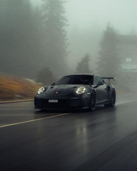 Blacked out Porsche GT2 RS. ♠️ Dark enough or Not ? 💸 Automotive merch now available! 🔥 Link in my bio. A Huge thanks to @blekoshots for… Blacked Out Porsche, Gt2 Rs, A Black, Porsche, Sports Car, Road, Cars, Sports, Instagram