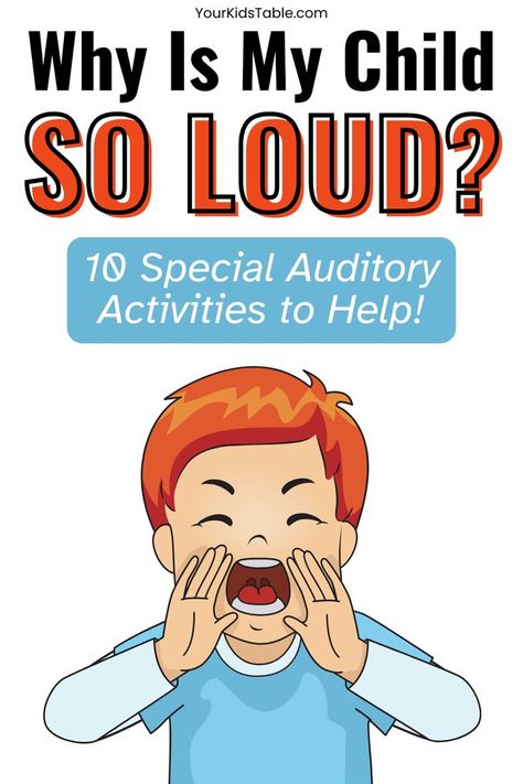 Auditory sensory activities are perfect for helping kids overcome auditory processing disorders, auditory seeking and auditory sensitivities. Try these 10 activities to help with auditory sensory processing. Sensory Seeker Behavior, Auditory Stimming, Auditory Learning Style, Auditory Processing Activities, Sensory Integration Activities, Sensory Activities For Kids, Ocd In Children, Sensory Classroom, Sensory Activities For Preschoolers