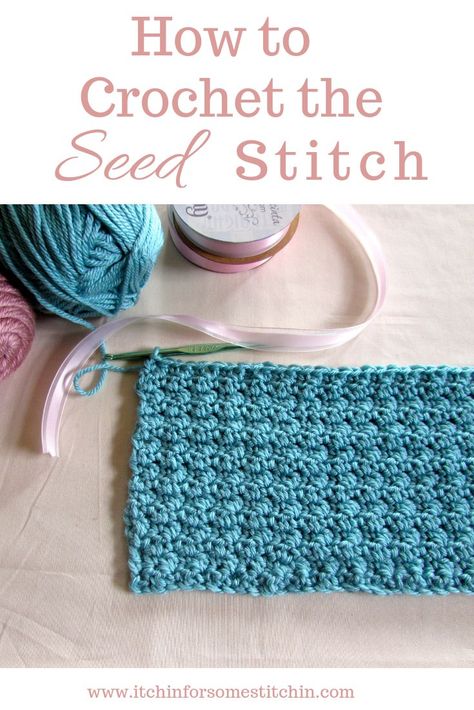 The crochet seed stitch is a simple stitch that's perfect for beginners. It creates a beautiful texture that's great for crocheting bags, sweaters, & more!  #crochetbeginner #crochettutorial #crochethowto #crochetstitch #seedstitch #freecrochetpattern Seed Stitch Crochet Blanket Pattern, Seed Stitch Crochet Blanket, Seed Stitch Crochet, Crochet Seed Stitch, Cal Crochet, Crochet Roses, Simple Stitch, Crochet Stitches Diagram, Crochet Blanket Pattern