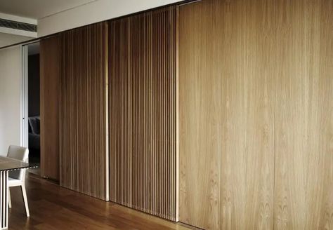 One Central Park, Koichi Takada, Timber Screens, Hidden Kitchen, Sliding Doors Interior, Wall Decor Design, Interior Architect, Wood Panel Walls, Apartment Interior Design