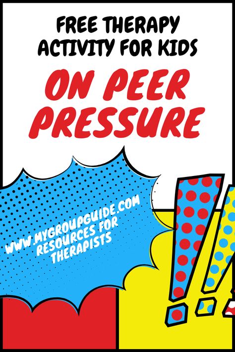 Peer Pressure Lessons Elementary, Peer Pressure Worksheets, Peer Pressure Activities, Peer Pressure Lessons, Activity Therapy, Expressive Therapy, Therapy Activity, Peer Group, Counseling Lessons