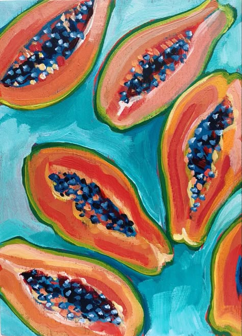 Acrylic Painting Inspiration, Colorful Paintings Acrylic, Inspiration Painting, Acrylic Painting Flowers, Portrait Paintings, Acrylic Painting For Beginners, Fruit Painting, Painting Inspo, Simple Acrylic Paintings