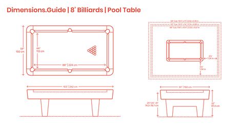 8’ Billiards | Pool Tables are tables sized for usage in homes. 8’ Tables have playing surfaces with a length of 88” | 224 cm, width of 44” | 112 cm, and are set at 29 1/4”-31” | 74.3-78.7 cm high. An 8’ Pool Table has an overall size of 103” x 59” | 262 x 150 cm and a height of 32” | 81.3 cm. Small Pool Table, Pool Table Dimensions, Diy Pool Table, Billard Table, Pool Table Sizes, Billiards Bar, Pool Table Games, Custom Pool Tables, Pool Table Room