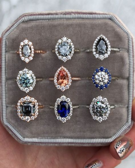 Would you go for a colored stone engagement ring? My vote is a big YES, but I’d love to hear your thoughts! One thing I always advise when… Kristin Coffin Jewelry, Peach Champagne Sapphire, Coffin Jewelry, Colored Stone Engagement Rings, Jewellery Stand, Vintage Inspired Rings, Colored Stones, Jewellery Shop, Oxidised Jewellery