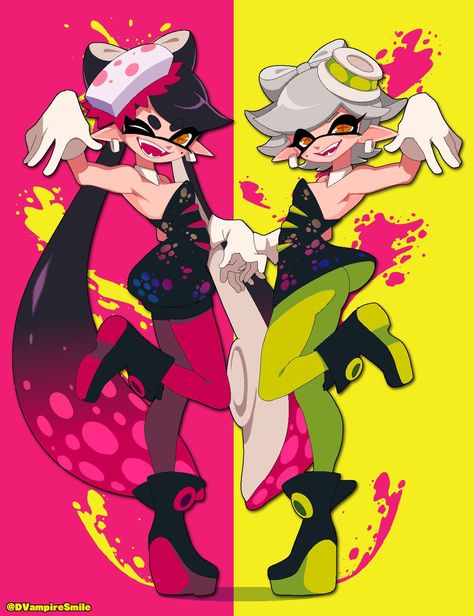 Splatoon 2 Marie, Splatoon Fan Art, Splat Tim, Squid Sisters, Callie And Marie, Splatoon 2 Art, Nintendo Fan Art, Splatoon, Sea Animals