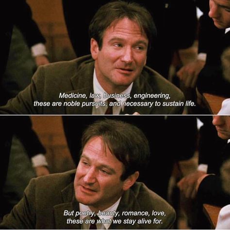 Happy Birthday to one of the greats. #rip #robinwilliams #happybirthday Logo Film, Sean Leonard, Dead Poets Society, Movie Lines, Film Quotes, Robin Williams, Best Answer, Natalie Portman, Film Serie