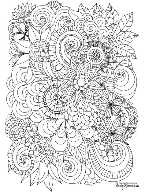 Flowers Abstract Coloring pages colouring adult detailed advanced printable Kleuren voor volwassenen coloriage pour adulte anti-stress kleurplaat voor volwassenen Line Art Black and White Class Crafts, Abstract Coloring Pages, Freemotion Quilting, Words Coloring Book, Spring Coloring Pages, Mandalas Painting, Pattern Coloring Pages, Detailed Coloring Pages, Free Adult Coloring Pages