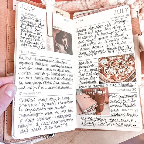 Another successful week down in my cute little memory planner! 🎀 It was the missing piece in my planner routine that I didn’t even know I needed until it literally jumped into my lap. I picked up the cutest little agenda for $3.99 at TJMaxx & thought it would fit perfectly in my Moterm Hobo Weeks Apricot cover (it did 😍). I decided it would be perfect to use as a way to jot down a sentence a day about how I’m feeling. I find myself looking forward to sitting down with it at the end of the ni... Moterm Planner, Planner Routine, Hobo Weeks, Memory Planner, Closing Day, My Planner, The Missing Piece, Routine Planner, A Sentence