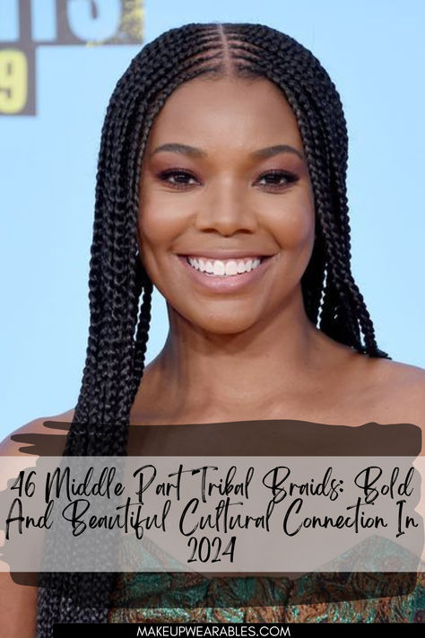 Middle Part Tribal Braids Middle Part Braids, Middle Part Hairstyles, Ghana Braids, Hairstyles Updo, Braided Hairstyles Updo, Middle Part, Middle Parts, Styling Tips, Like A Pro