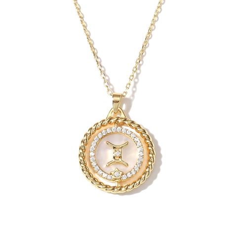 PRICES MAY VARY. ZODIAC NECKLACE DETAILS : Materials: 14K Gold on Brass, Shell, Cubic Zirconia. Measurements: Length: 17.72"(45.0cm) + Extender: 1.97"(5.0cm). Weight: 4.52g. ZODIAC NECKLACE DESIGN : This zodiac necklace features brass shells and is astrology-inspired. Our constellation necklace combines cosmic charm and timeless style, It's a unique gift that will make you shine. ZODIAC NECKLACE : Virgo necklace, Virgo necklace for women, Virgo constellation necklace, Aquarius necklace, zodiac n Galaxy Constellation, Aquarius Necklace, Virgo Necklace, Galaxy Jewelry, Brass Shell, Astrology Jewelry, Zodiac Sign Necklace, Sign Necklace, Cuban Link Chain Necklaces