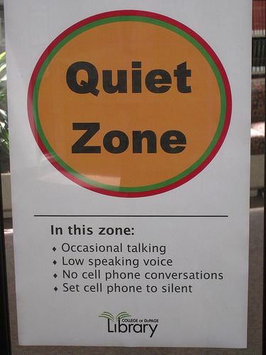 In the Quiet Zone... Quiet Zone Signs, Tutoring Center, Library Signage, Quiet Corner, Library Displays, Library Decor, Art Event, The Quiet, Librarian