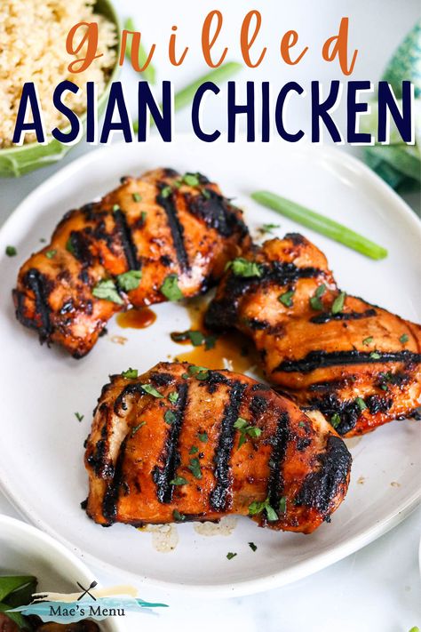 Chinese Grilled Chicken, Seasoned Grilled Chicken Recipes, Asian Barbeque Chicken, Bbq Asian Chicken, Barbecue Chicken Recipes Grilled, Asian Inspired Chicken Marinade, Easy Asian Marinade For Chicken, Sweet Chicken Marinade For The Grill, Japanese Grilled Chicken