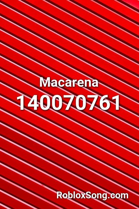 Macarena Roblox ID - Roblox Music Codes Music Ids Roblox 2023, Roblox Sound Codes, Roblox Boombox Code, Roblox Music Codes 2023 Rap, Song Ids For Roblox 2023, Roblox Codes For Songs, Roblox Radio Codes, Roblox Song Id Codes Not Copyright 2023, Mm2 Music Codes