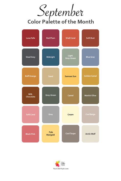 September Wedding Colors, March Colors, June Colors, August Colors, September Colors, Your Color Style, July Colors, Trending Colors, September Nails