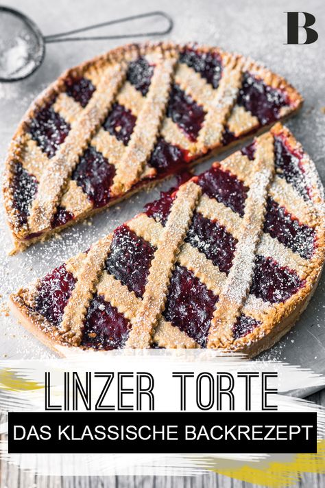 Linzer Torte. Die älteste Torte Österreichs ist nicht die Sacher, sondern die Linzer Torte. Hier erfahrt ihr, wie ihr sie ganz leicht herstellen könnt. #linzertorte #torte #backen #kuchen Linzer Torte Recipe, Torte Recipe, Puff Pastry Recipes, Oreo Cake, Cream Cheese Filling, Pastry Recipes, Food Cakes, Savoury Food, E Design