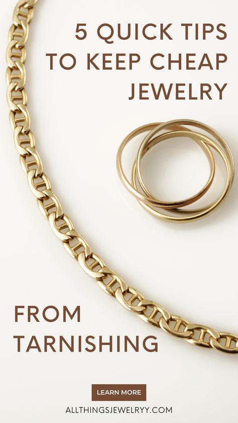 How To Keep Costume Jewelry From Turning, How To Keep Jewelry From Tarnishing, How To Clean Gold Plated Jewelry, Jewelry Tricks, Jewelry Care Tips, Jewelry Styling Tips, Tarnish Free Jewelry, Non Tarnish Jewelry, Basic Jewelry Essentials