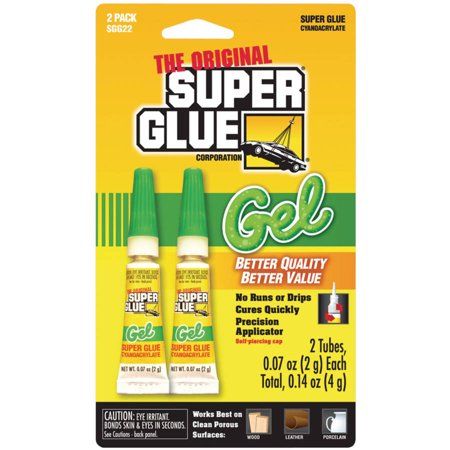 Super Glue Sgg22-12 Thick Gel Super Glue Tubes (double Pack), Clear Adhesive Glue, Super Glue, Wood Glue, The Original, Glue, Porcelain, Packaging, The Originals, Wood