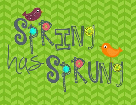 Second Chance to Dream: Spring has Sprung Free Printable Spring Printables Free, Spring Printables, Spring Ideas, First Day Of Spring, Easter Printables, Spring Has Sprung, Second Chance, Party Printables, Easter Spring