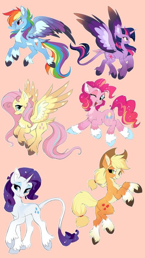 Mlp Concept Art G4, Rarity Mlp Redesign, Mlp Christmas Wallpaper, Princess Celestia Redesign, Mlp Mane 6 Redesign, Mlp Characters Ponies, Cadence Redesign, Mlp Main 6, My Little Pony Redesign