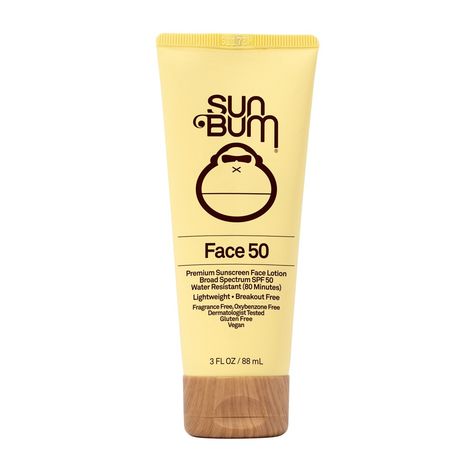 Our Face 50 Sunscreen is a weightless lotion that quickly absorbs into your skin for easy, invisible protection with a matte finish. Made for the face but works everywhere you want a super sheer look and feel without compromising our strong and trusted coverage. Sunscreen Face, Sun Bum, Best Sunscreens, Facial Sunscreen, Face Lotion, Sunscreen Lotion, Moisturizing Lotions, Spf Sunscreen, Face Sunscreen