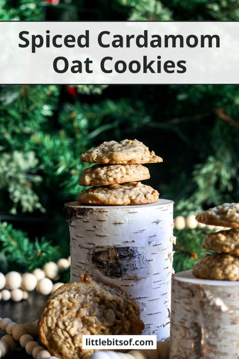 Cardamon Cookies, Cardomom Recipes, Cardamom Recipe, Cardamom Cookies, Chocolate Chip Blondies, No Flour Cookies, Gluten Free Chocolate Chip, Baking Items, Oat Cookies