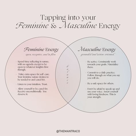 Tapping Into Divine Feminine, Divine Masculine And Divine Feminine, Harnessing Feminine Energy, Inner Masculine And Feminine, How To Tap Into Masculine Energy, Divine Masculine Spirituality, Activate Your Masculine Energy, Divine Masculine Journal Prompts, Masculine Versus Feminine Energy